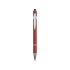Ручка металлическая soft-touch шариковая со стилусом «Sway», красный/серебристый, красный/серебристый, металл c покрытием soft-touch