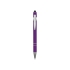 Ручка металлическая soft-touch шариковая со стилусом Sway, фиолетовый/серебристый, фиолетовый/серебристый, металл c покрытием soft-touch