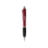Шариковая ручка-стилус Nash, красный/черный/серебристый, абс пластик