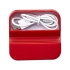 Подставка для телефона и ЮСБ хаб Hopper 3 в 1, красный, красный/белый, абс пластик