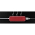 Хаб USB Rombica Type-C Chronos Red, красный, алюминий, пластик