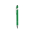 Ручка металлическая soft-touch шариковая со стилусом Sway, зеленый/серебристый, зеленый/серебристый, металл c покрытием soft-touch