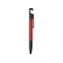 Ручка-стилус металлическая шариковая многофункциональная (6 функций) Multy, красный, красный, металл