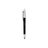 Ручка-стилус шариковая Salta, черный, черные чернила, черный/серебристый, пластик