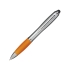Ручка-стилус шариковая Nash, серебристый/оранжевый, оранжевый, абс пластик