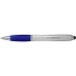 Ручка-стилус шариковая Nash, серебристый/синий, серебристый/синий, абс пластик