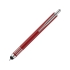 Ручка-стилус шариковая Zoe, красный, красный/серебристый, алюминий