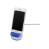 Подставка под мобильный телефон с USB Hub на 4 порта, синий/серебристый, пластик