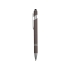 Ручка металлическая soft-touch шариковая со стилусом Sway, серый/серебристый (P), серый/серебристый, металл c покрытием soft-touch