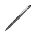 Ручка металлическая soft-touch шариковая со стилусом «Sway», серый/серебристый, серый/серебристый, металл c покрытием soft-touch