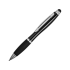 Ручка-стилус шариковая Mandarine, черный, черные чернила, черный/серебристый, металл