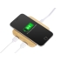 USB-хаб с беспроводной зарядкой из бамбука Plato, натуральный, бамбук