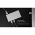Хаб USB Rombica Type-C Hermes Black, черный, пластик, алюминий
