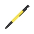 Ручка-стилус металлическая шариковая многофункциональная (6 функций) Multy, желтый, желтый, металл