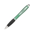 Шариковая ручка-стилус Nash, зеленый/черный/серебристый, абс пластик