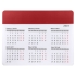 Коврик для мыши Chart с календарем, красный, пп пластик/бумага