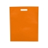 Большая просторная нетканая сумка-тоут для конференций, оранжевый, нетканый полипропилен 80 г/м2