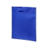 Большая просторная нетканая сумка-тоут для конференций, ярко-синий, нетканый полипропилен 80 г/м2