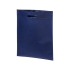 Большая просторная нетканая сумка-тоут для конференций, темно-синий, нетканый полипропилен 80 г/м2