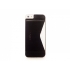 Кошелек-накладка на iPhone 5/5s и SE, черный, черный, натуральная кожа