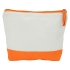 Косметичка хлопковая Cotton, оранжевый, белый/оранжевый, 50% хлопок, 50% полиэстер, подкладка 100% полиэстер
