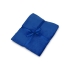 Плед флисовый Natty из переработанного пластика с новогодней биркой, синий, синий, rpet- полиэстер