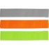 Набор тканевых фитнес резинок, 5см, зеленый, оранжевый, серый, полиэстер, латекс