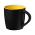 Керамическая чашка Riviera, черный/желтый, черный/желтый, керамика