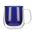 Набор Bergamot: кружка и ситечко для чая, синий, синий прозрачный, серебристый, боросиликатное стекло, нержавеющая сталь