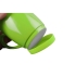 Кружка на 310 мл с силиконовой подставкой, шт., зеленый, зеленое яблоко, керамика