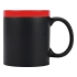 Кружка с покрытием для рисования мелом «Да Винчи», черный/красный, черный/красный, керамика