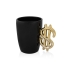 Кружка Доллар, черный/золотистый (Р), черный/золотистый, керамика