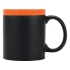 Кружка на 320 мл с покрытием для рисования мелом (мелки в комплект не входят), шт.,  оранжевый, черный/оранжевый, керамика