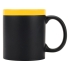 Кружка с покрытием для рисования мелом «Да Винчи», черный/желтый, черный/желтый, керамика