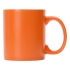 Матовая кружка Марко базовой формы, цветная снаружи, белая внутри, оранжевый, оранжевый, костяной фарфор