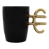 Кружка Евро, черный/золотистый (Р), черный/золотистый, керамика