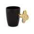 Кружка «Золотой ключ» на 300 мл, черный/золотистый, керамика