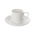 Кофейная пара прямой формы Espresso, 100мл, белый, белый, костяной фарфор