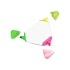 Маркер «Треугольник» 3-цветный на водной основе, белый, разноцветный, пластик