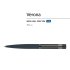 Ручка Verona шариковая автоматическая, синий металлический корпус 1.0 мм, синяя, синий, металл с покрытием silk-touch
