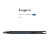 Ручка Bergamo шариковая автоматическая, синий металлический корпус, 1.0 мм, синяя, синий, металл с покрытием silk-touch