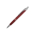 Ручка шариковая Кварц серебристая, красный матовый, металл