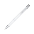 Анодированная шариковая ручка Alana, белый, белый, алюминиевый корпус с элементами абс пластика и стальным зажимом