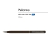 Ручка Palermo шариковая  автоматическая, коричневый металлический корпус, 0,7 мм, синяя, коричневый/серебристый, металл с покрытием soft touch
