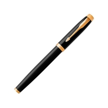 Ручка-роллер Parker (Паркер) IM Core Black GT, черный/золотистый