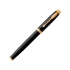 Ручка-роллер Parker (Паркер) IM Core Black GT, черный/золотистый, черный/золотистый, латунь с лаковым покрытием, отделка- позолота