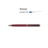 Ручка Firenze шариковая автоматическая софт-тач, красная, красный, металл, soft-touch