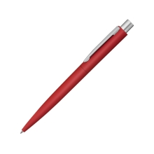 Ручка шариковая металлическая LUMOS soft-touch, красный