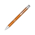 Анодированная шариковая ручка Alana, оранжевый, оранжевый, алюминиевый корпус с элементами абс пластика и стальным зажимом
