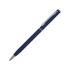 Ручка металлическая шариковая с покрытием софт тач, синий, синий/серебристый, металл